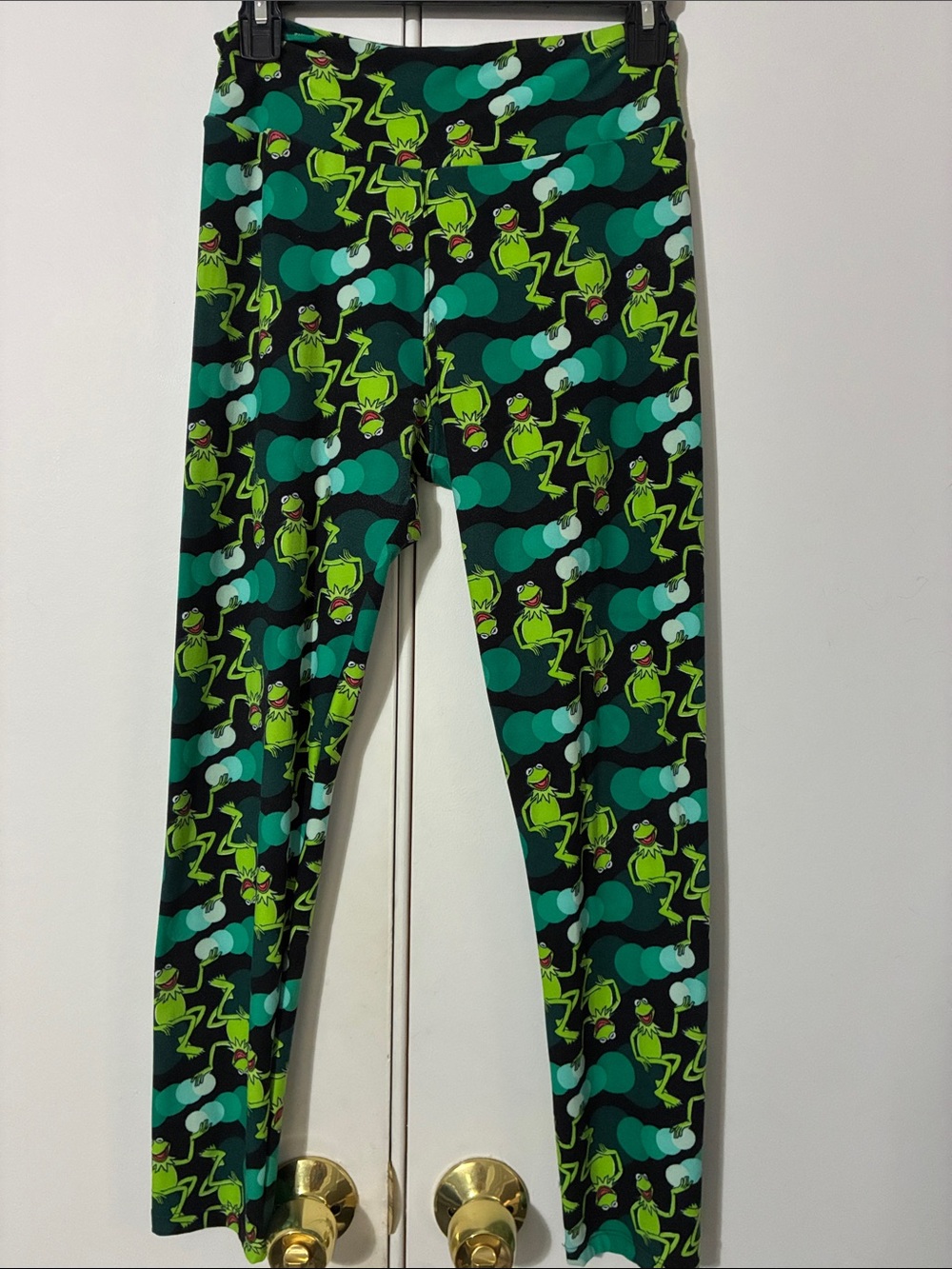 LulaRoe OS (one size) Kermit the Frog Muppets leggings